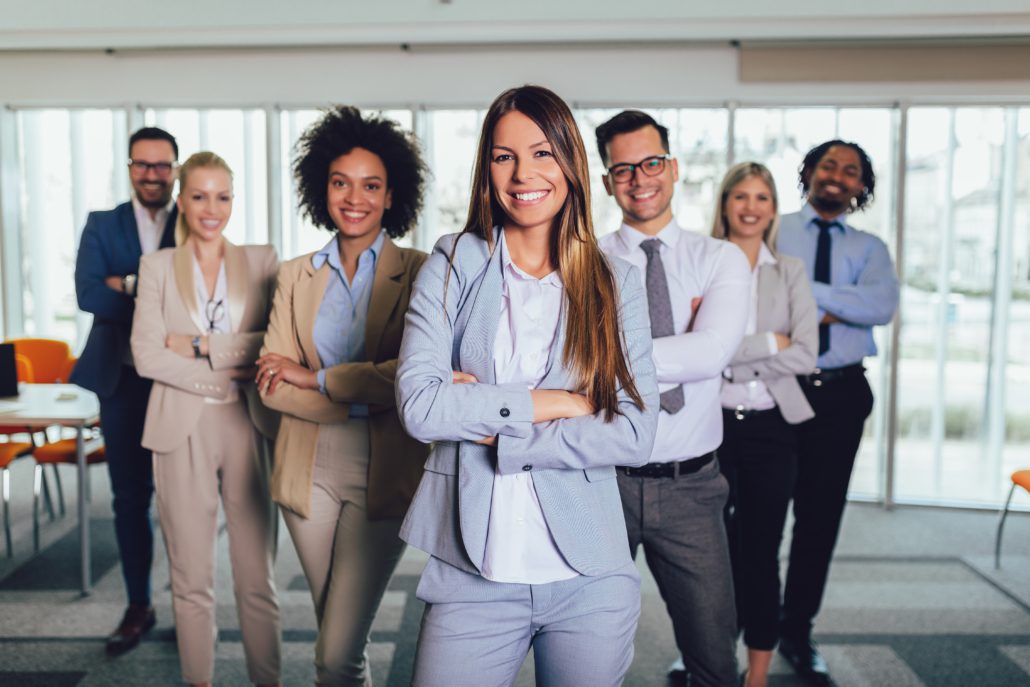 smiling employees